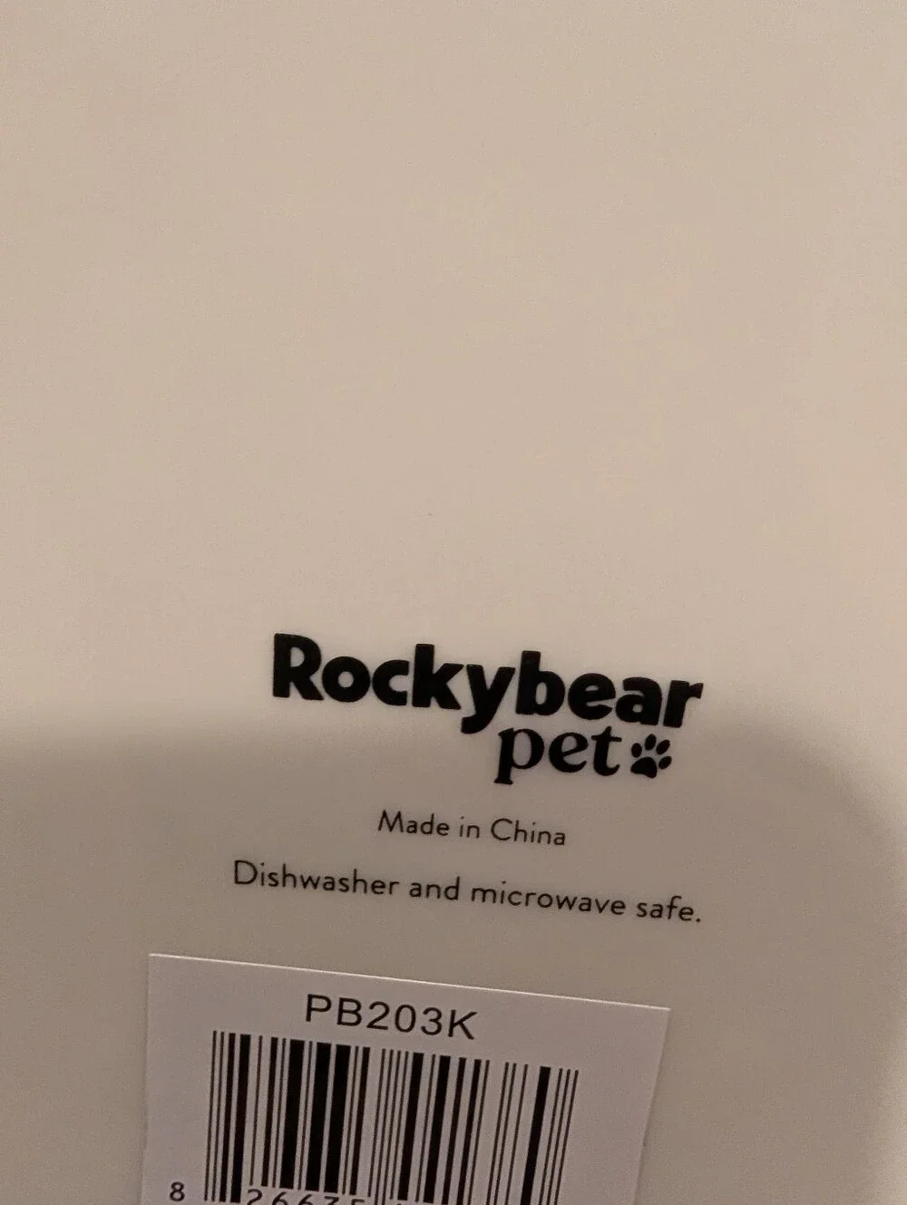 White & Orange Pet Bowl with Dachshund Graphic Med-large Dog Bowl